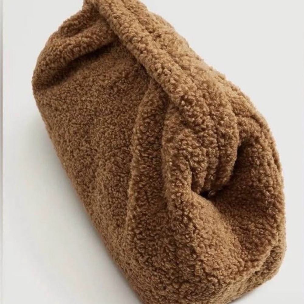 Mango Tan Textured Women's Bag